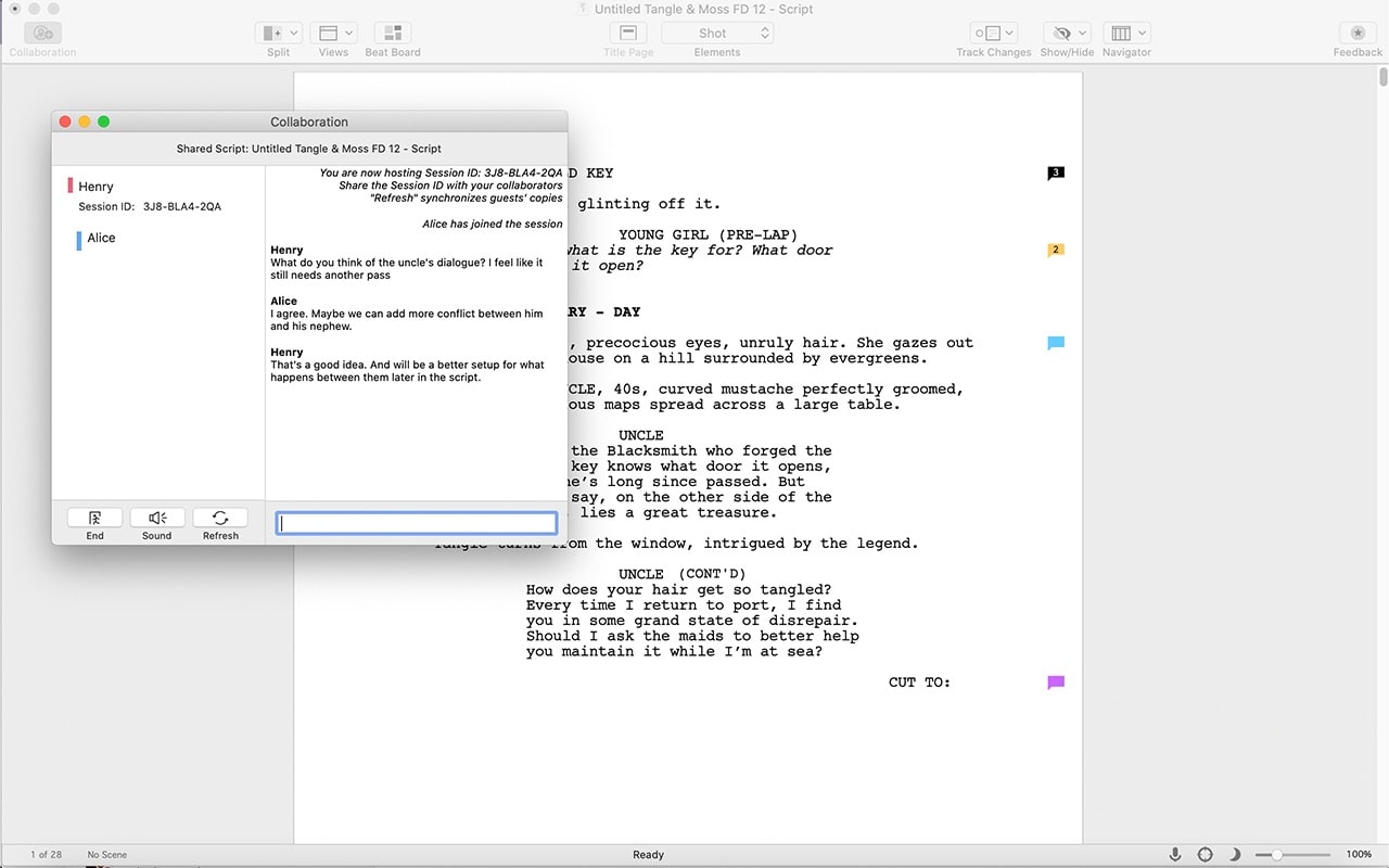 Final Draft 13 screenshot 3